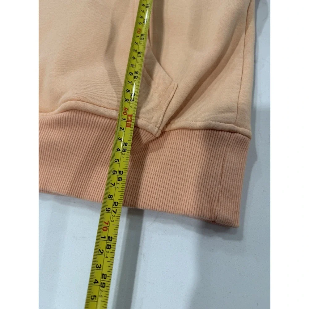 BOXRAW Women's Size Medium Peach Hoodie Sweatshirt Heavyweight Peach EUC